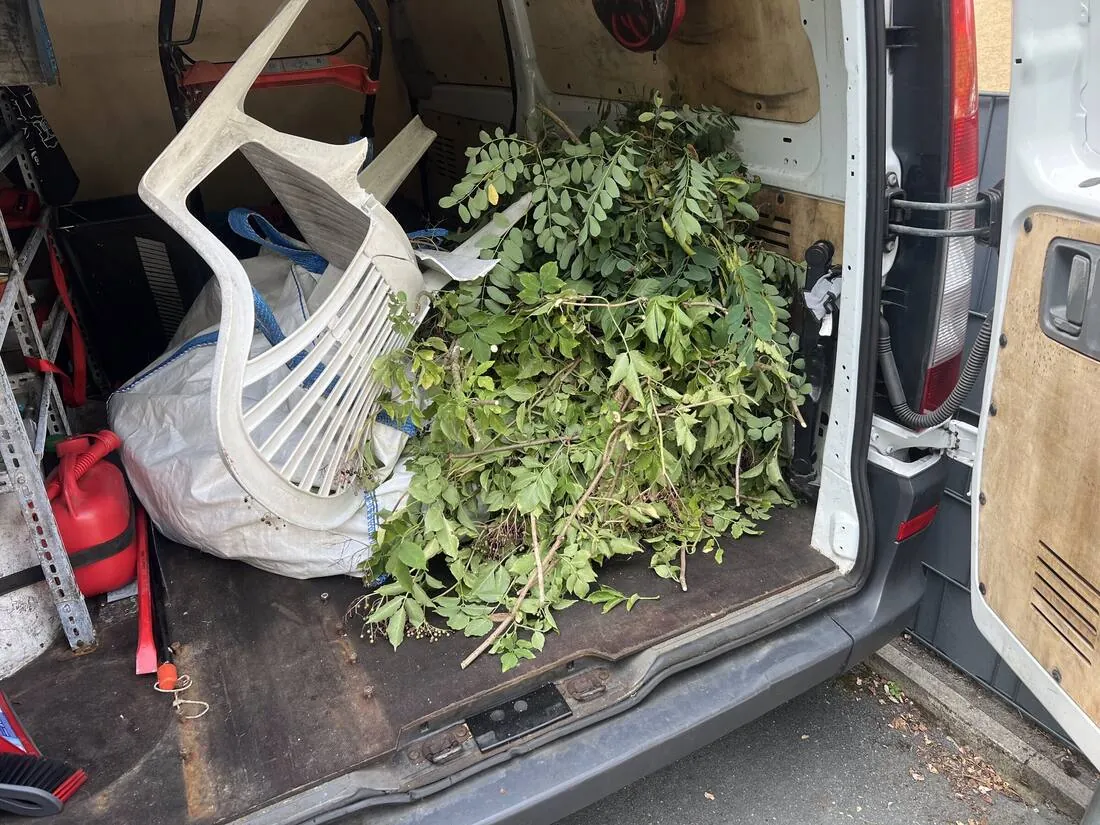 Beladener Transporter