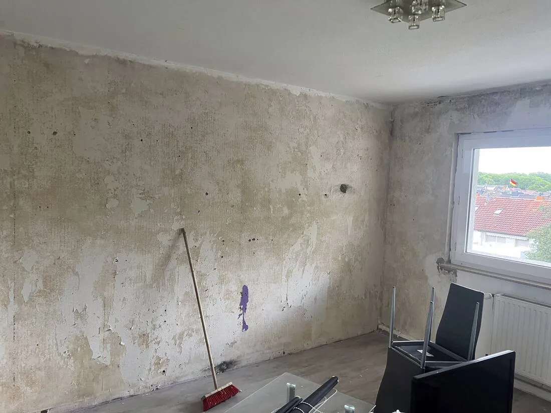 Geräumte Wohnung vor der Renovierung